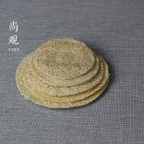 Natural loofah pot mat teapot purple clay pot tea tray pot pad pad anti-wear anti-knock Cup pad