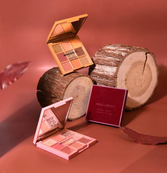 HOLD LIVE red velvet honey eyeshadow pearlescent matte earth color student style beginner nine-color eyeshadow palette