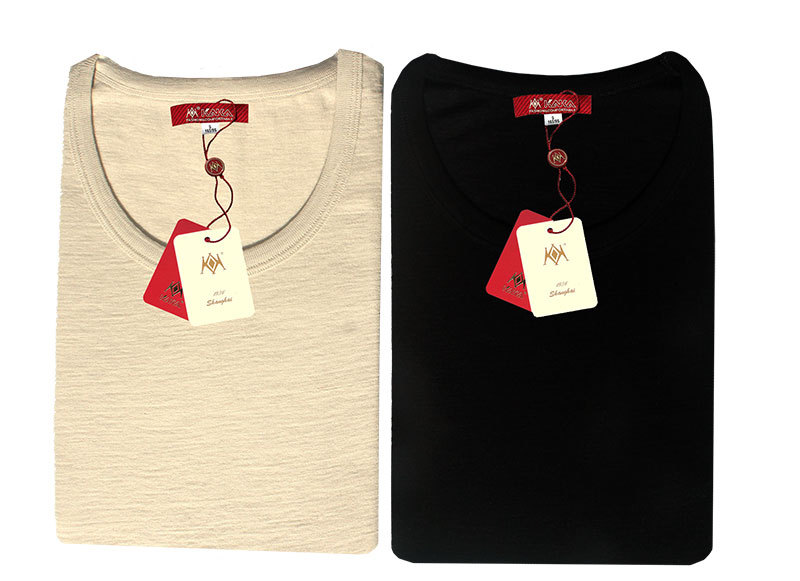 Kk Brand Pure Wool High-Density Double-Sided Thermal Underwear for Men and Women, Tops