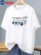 100% Cotton | Nasa Collaboration 2026 New Summer Pure Cotton Short-Sleeve T-Shirt for Boys and Teenagers, Loose Fit Trendy Tee