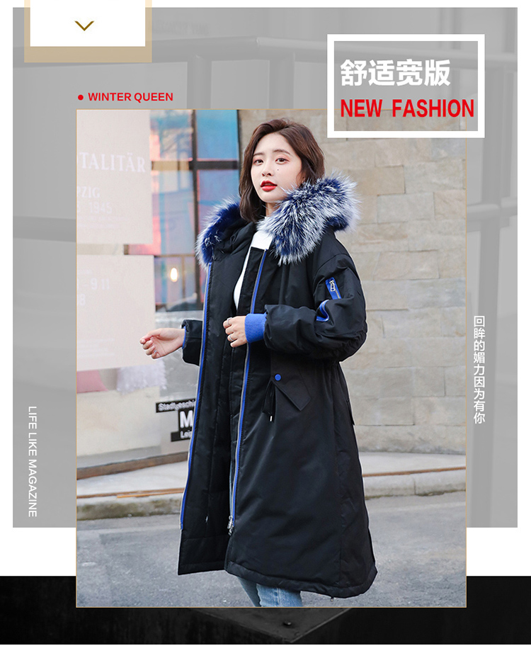 Áo bà bầu 2018 mùa đông xuống cotton nữ áo dài cotton rộng kích thước rộng áo khoác cotton dày áo khoác bà bầu váy bầu suông đẹp