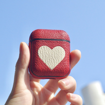 Inside LM custom AirPods one two or three generations Pro wireless Bluetooth headset protective cover shell leather anti-scratch lettering