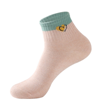 Langsha Socks Womens Pure Cotton Autumn and Winter Thick Deodorant Antibacterial Socks Autumn and Winter Womens Cotton Socks Mid-Tube Cute Cotton Womens Socks