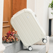 Luggage female small strong and durable password suitcase ins net red new high-value leather luggage trolley case