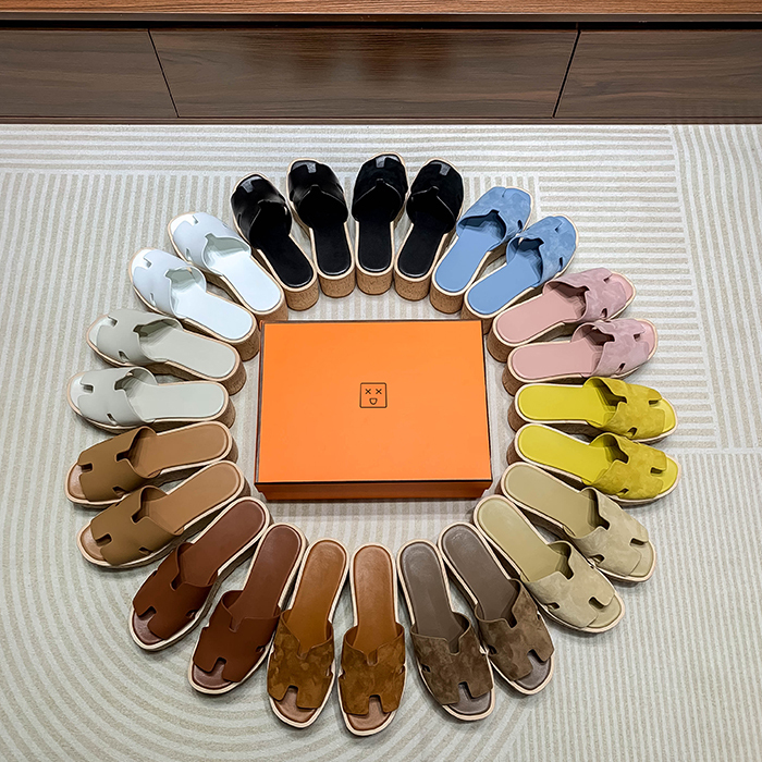 2026 Spring/Summer New Roman Style Genuine Leather H Platform Thick-Soled Slippers Waterproof Fashion Casual Open-Toe Sandals for Women 2026 Spring/Summer New Roman Style Genuine Leather H Platform Thick-Soled Slippers Waterproof Fashion Casual Open-Toe Sandals for Women