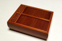 Chiming Insect Furniture Zhang Shenglin Old Bamboo Inlaid Double-lattice rolling door skylight window Admiralty Bamboo Chrysanthemum Box Juyoutang