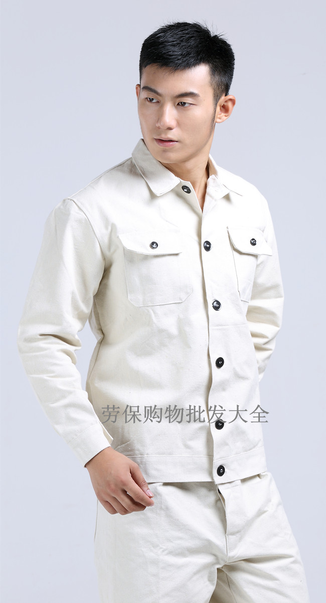 Polyester bông trắng hàn điện bảo hiểm lao động dày thiết bị hàn phù hợp với hàn quần áo hàn quần áo những bộ jumpsuit đẹp nhất