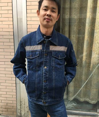 Униформа медсестры, светоотражающий демисезонный джинсовый комбинезон, увеличенная толщина, осенний сезон, делается под заказ