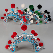 Drama supplies Peking Opera props hats helmets headwear small columns small foreheads opera helmets drumming forehead columns