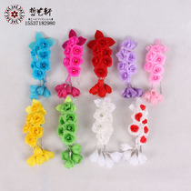 Opera temples flower headgear Peking opera Yue opera flower Dan headdress headdress silk flower silk flower Yangko floral headdress six plum