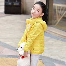 Anti-season 2021 new autumn and winter children light and thin down clothes short boy girl CUHK child baby jacket