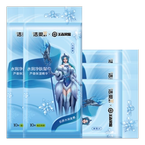 Cleansing wet wipes moisturizing and purifying aloe vera series 10 pieces of wet wipes unisex portable affordable for families