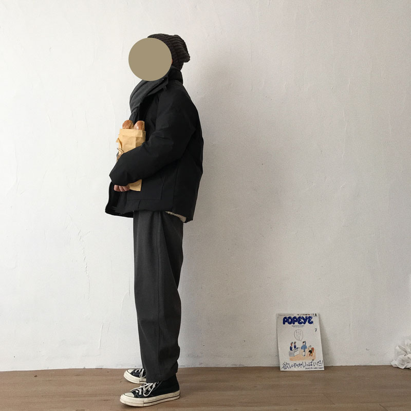 J / W Winter Nhật Bản retro chức năng Harajuku nhiều túi dụng cụ làm dày cổ áo bông nam và nữ - Áo khoác đôi áo gió nam