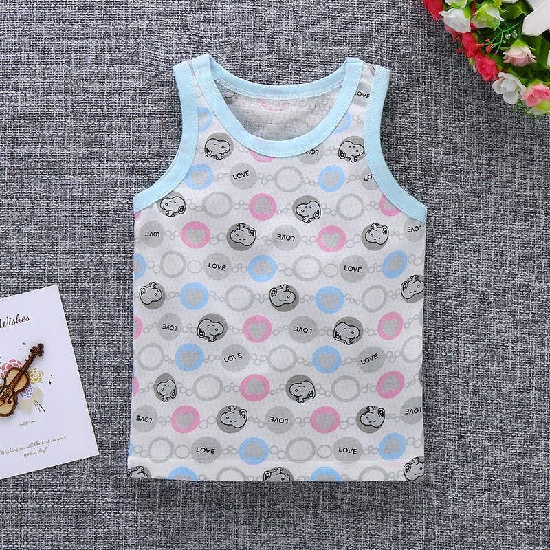 chàng trai mùa hè từ 1 đến 2 tuổi vest nửa bé bông 0-3 bé gái một tuần quần áo 6-12 tháng quần short.