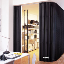 Tachikawa folding door partition door Living room study sliding door Luxury PVC indoor soft sliding door bendable