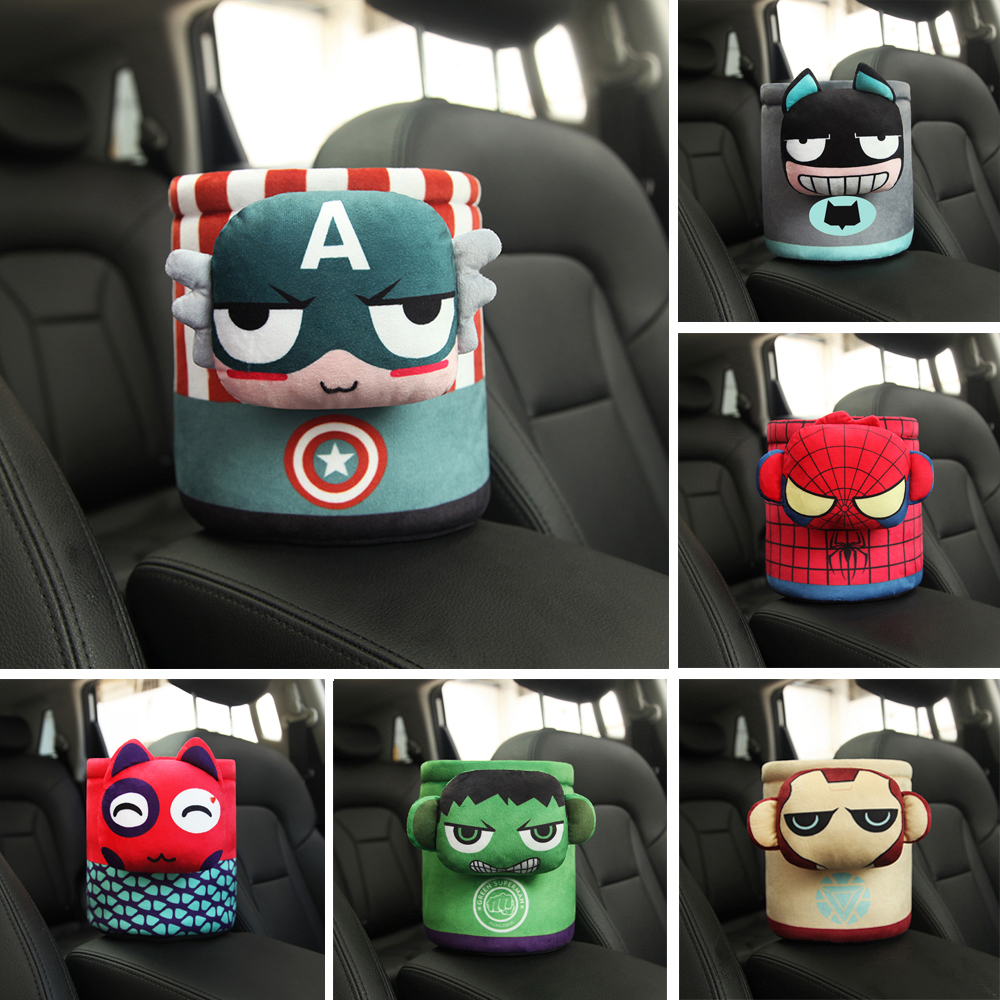Car trash bin creative mounted multi-function vehicle container barrel large cart cars inside cars
