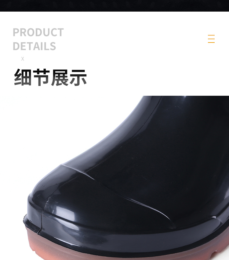 Giày đi mưa nam cộng với nhung nước ấm giày nhà bếp giày cao su chống trượt giày cao su chống nước giày bảo hộ siêu nhẹ chống nước
