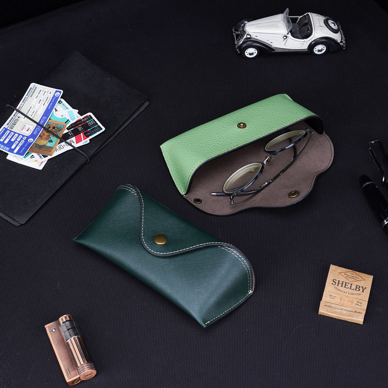 Bellplan Genuine Leather Glasses Case Portable Eyeglasses Case First-Layer Cowhide Sunglasses Case Myopia Glasses Storage Bellplan Genuine Leather Glasses Case Portable Eyeglasses Case First-Layer Cowhide Sunglasses Case Myopia Glasses Storage