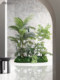 Roman's Mother's Artificial Green Plant Landscaping for Indoor Stair Corners, Entrance Hall, Floor-To-Ceiling Display Windows, Plant Decoration Ornaments
