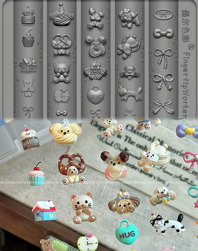 Fingertipworker Co-Branded Melbourne Color Sweetheart Pet New Nail Art Mold Fingertipworker Co-Branded Melbourne Color Sweetheart Pet New Nail Art Mold