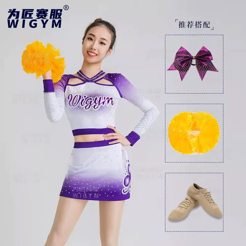 为匠赛服 2022 Осень Новый Цветочный мяч Черлидинг униформа джазового танцевального конкурса.