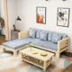 Tất cả sofa gỗ thông kết hợp kết hợp phòng khách căn hộ nhỏ góc hiện đại tối giản ba ghế sofa gỗ kinh tế - Ghế sô pha