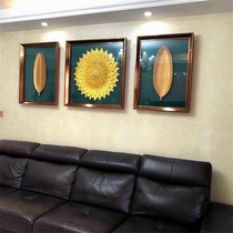 Light luxury living room decorative painting sofa background wall painting restaurant three-dimensional mural new Chinese style porch hanging painting physical painting