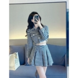 Демисезонный комплект, милая короткая юбка, изысканный стиль, городской стиль, в стиле Шанель