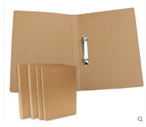 Environmental protection kraft paper folder D-type clip A4 punch clip two-hole clip cardboard clip 680g thickened paper clip custom-made