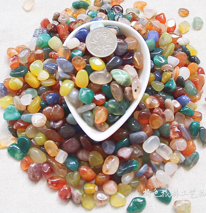 Nanjing Yuhua Stone Raw Stone Natural Pebble Fleshy Pavement Fish Tank Decorative Flower Pot Colored Small Stone