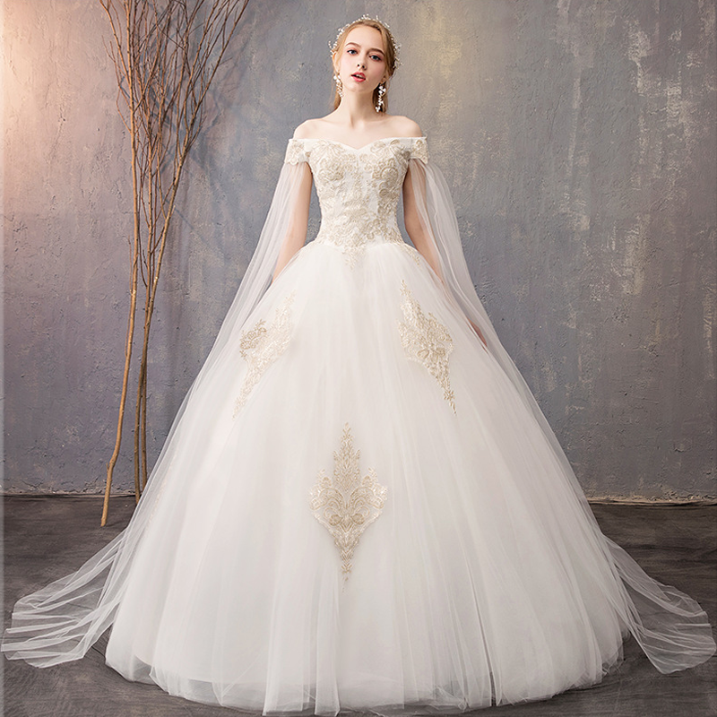 Cute suit for bride for students, open shoulders
