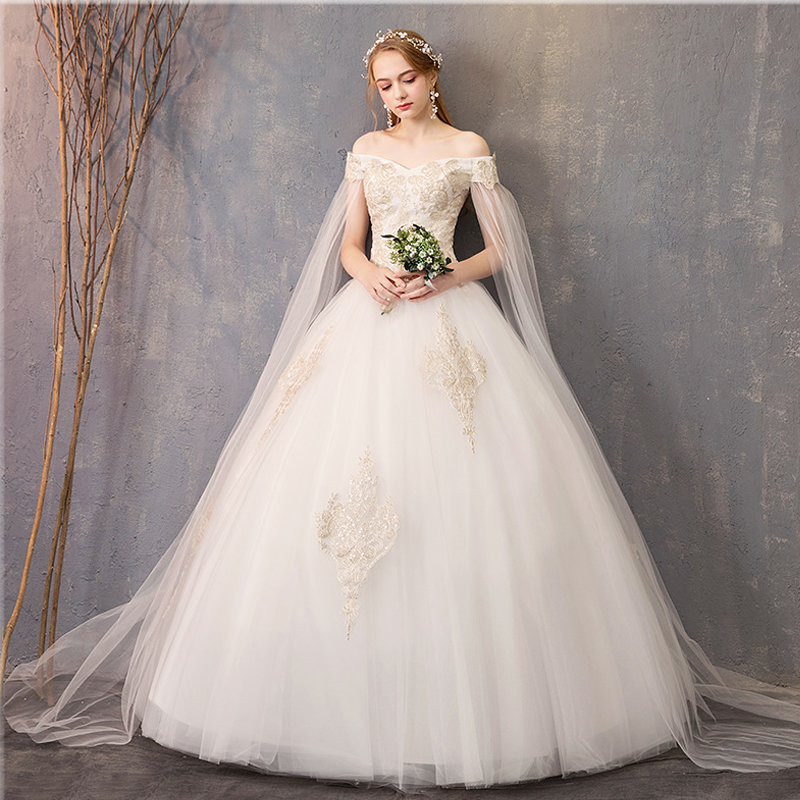 Cute suit for bride for students, open shoulders