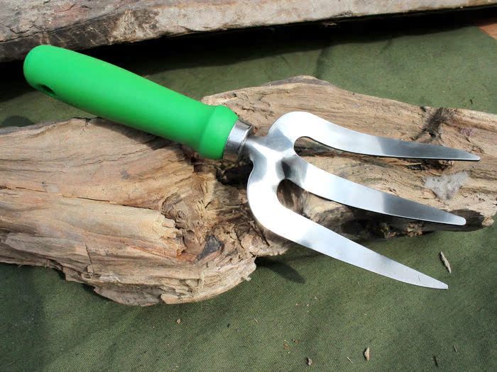 Green Stainless Steel Gardening Hand Fork Stainless Steel Fork Gardening Tools Garden Tools