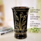 Lọ hoa cực lớn chậu hoa gốm có lỗ ống cao ban công đơn giản kẹo mút xanh sáng tạo - Vase / Bồn hoa & Kệ