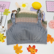 Obliteratural anti-walking light No steel ring sexy lace Modale bra thick cup soft and small breasted to woo breathable underwear