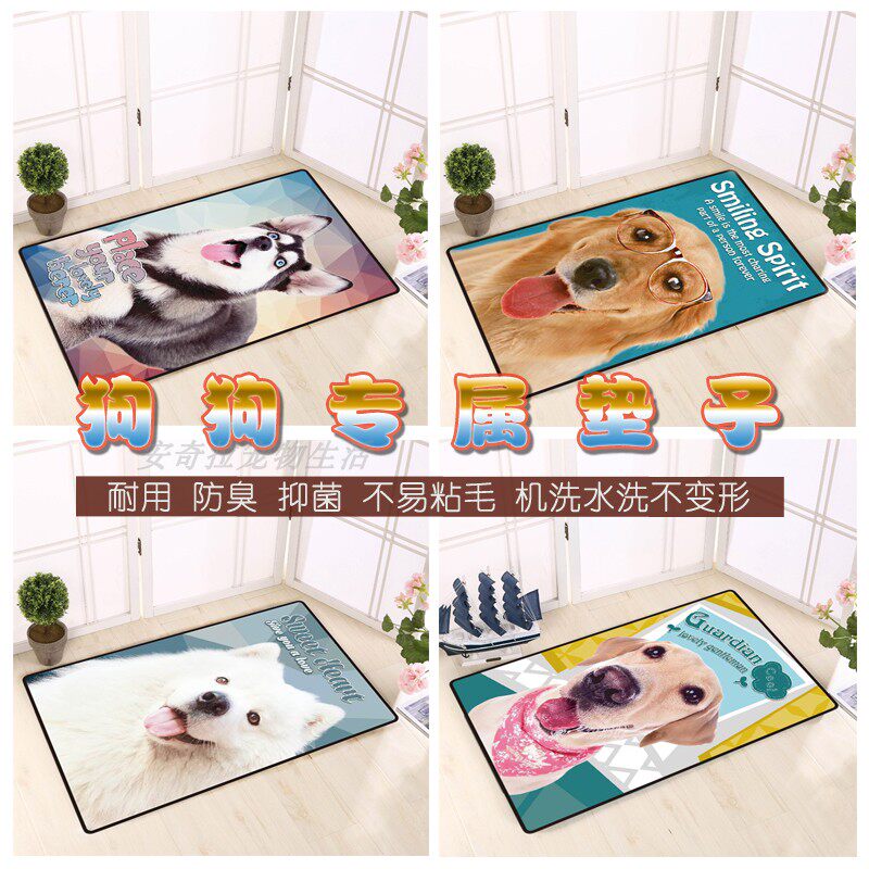 Dog Mat Gold Wool Side Shepherd Shitchibo Mekki Custom High Definition Image Pet Mat Season Carpet Nest Cushion