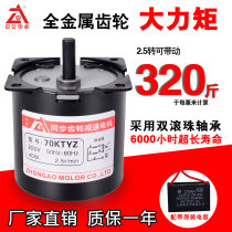 70KTYZ permanent magnet synchronous motor 40W large torque motor 220V positive and reverse gear reduction Micro Motor