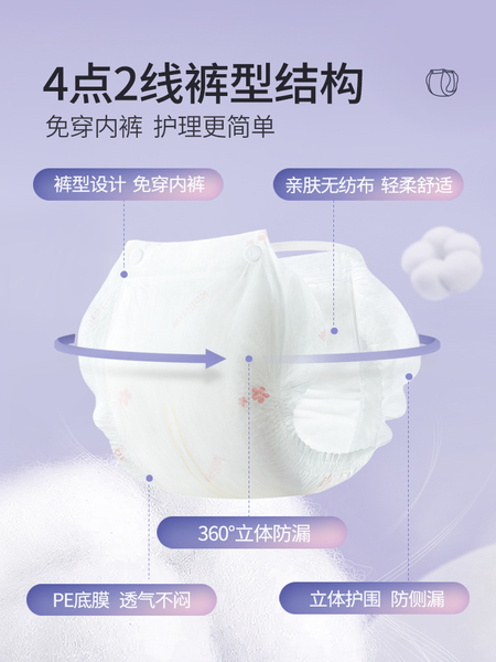 开丽计量型卫生巾产妇裤型产后专用排恶露加大号加长月子用品女 — 4