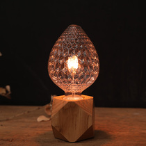 Night light Bedroom sleep light Baby feeding eye protection light Log decoration Girls creative plug-in bedside light atmosphere