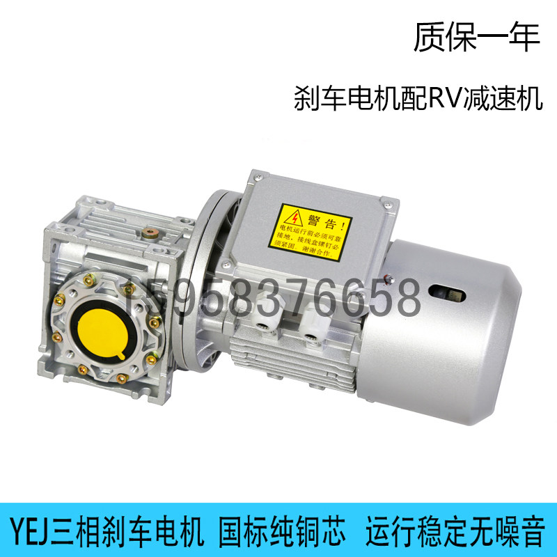 YEJ three-phase electromagnetic brake brake with turbine worm reducer RV reducer with brake motor brake electric-Taobao