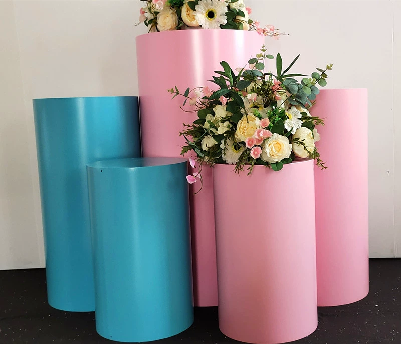Đạo cụ đám cưới bàn tráng miệng hình trụ sắt rèn nền sân khấu trang trí cảnh bố trí cảnh trang trí đám cưới trang trí cửa sổ bàn trưng bày - Trang trí nội thất