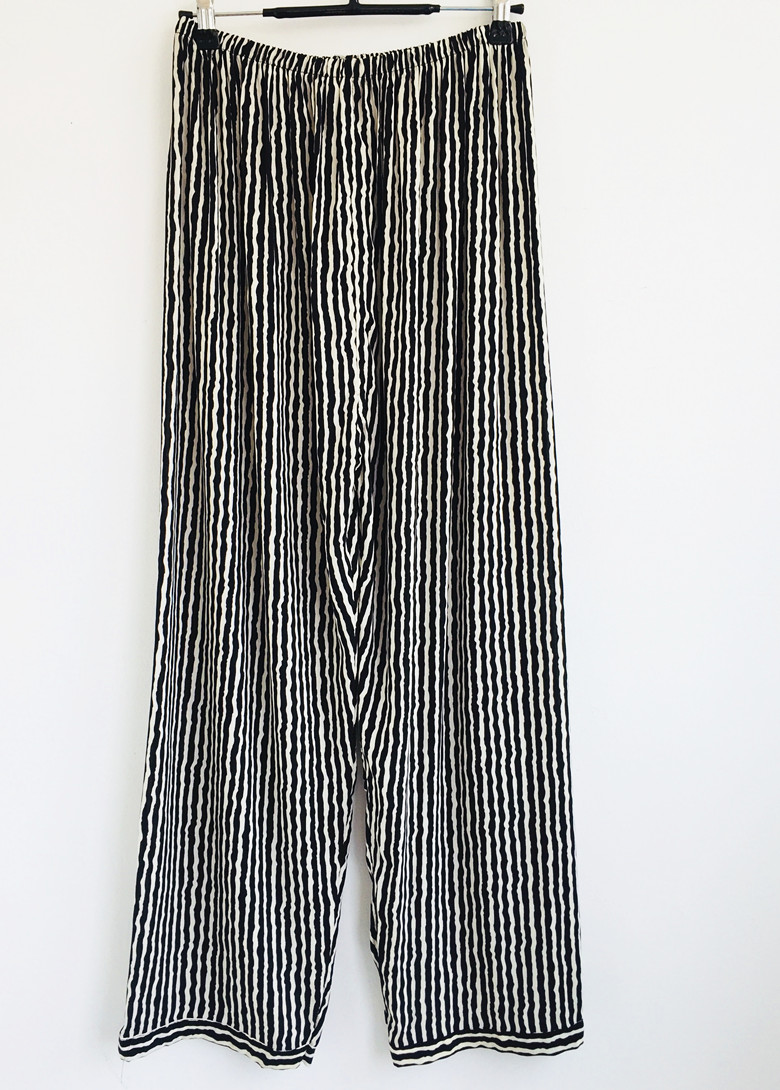 Mùa hè cotton nhân tạo quần pajama trung niên cộng với phân bón để tăng quần cotton chất béo cotton lụa nhà quần đặc biệt cung cấp quần mặc nhà đẹp