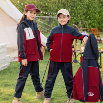 Kindergarten garden clothes spring and autumn clothes three sets of childrens class clothes autumn school style school uniform set pupils