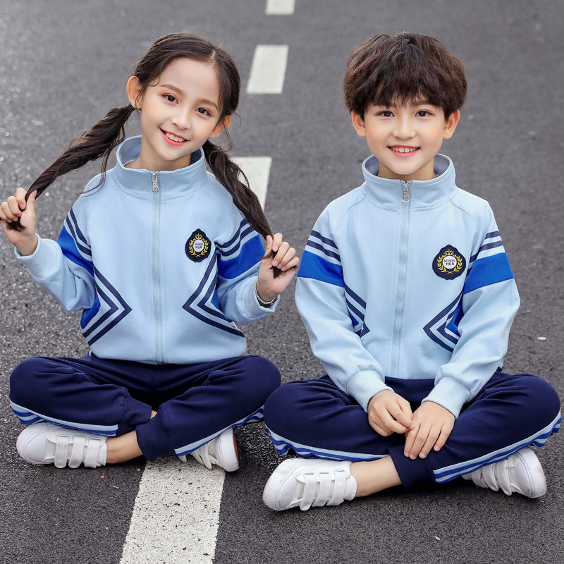 Primary school children's school uniform Spring and autumn suit Three sets of children's class clothes pure cotton sports Spring-style kindergarten garden clothes for spring and autumn clothes