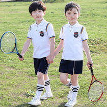 Kindergarten garden clothes summer Sportswear childrens class clothes summer cotton suit graduation photo clothing primary school uniforms