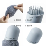 Не бросайте проволоку креативную очистку кухни кухня, потирая кастрюлю и вымойте посуду, почистите ручку, почистите щетку