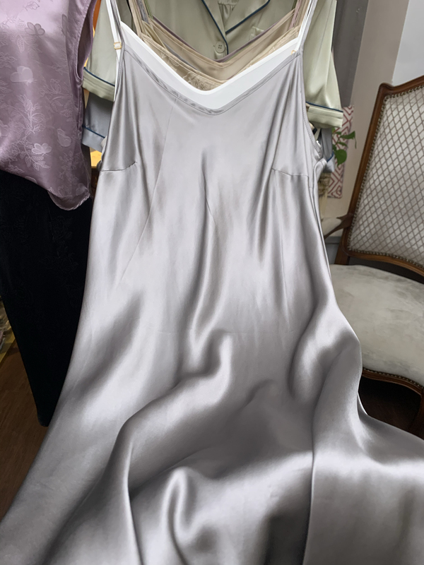 No Returns or Exchanges. 19 Heavyweight Thick Silk Nightgown with Slight Imperfections, in Stock. Women's Summer Thin Silk Camisole Nightdress, Sexy