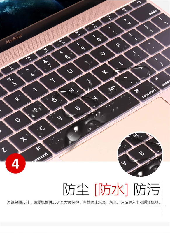 Macbookpro13.3 inch của Apple bàn phím máy tính xách tay màng màng bảo vệ bộ phim AIR11 15 inch mac12 máy tính - Phụ kiện máy tính xách tay dán máy tính casio