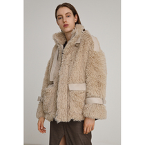 Unspoken2021 autumn and winter New imitation lamb wool fur one loose plus velvet thickened chic coat women