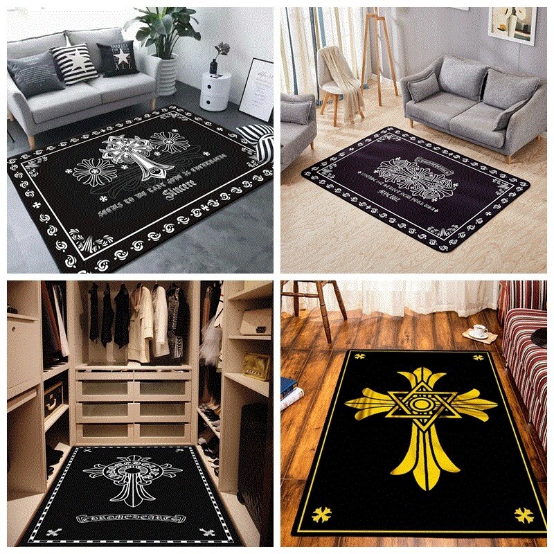 Nordic Minimalist Tide Card Chrome Bedroom Living Room Living Room Tea Table Carpet Eu Style Room Yoga Bedside Mat Bookable